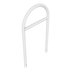 Schake Rundbügel aus Stahlrohr Ø 48 x 2,5 mm Breite: 650 mm, Höhe: 1200 mm + Querholm, zum Einbetonieren