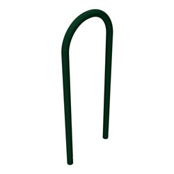 Schake Rundbügel Ø 48 x 2,5 mm Breite: 460 mm, Höhe: 1200 mm ohne Querholm, beschichtet, RAL 6005, zum Einbetonieren