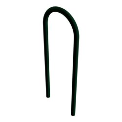 Schake Rundbügel Ø 48 x 2,5 mm Breite: 460 mm, Höhe: 1200 mm ohne Querholm, beschichtet, RAL 6005, zum Einbetonieren