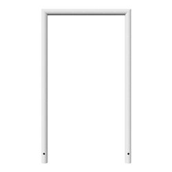 Schake Abweisebügel auf Gehrung, Ø48mm Breite: 700mm, Höhe: 1200 mm ohne Querholm, feuerverzinkt