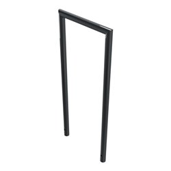 Schake Abweisebügel auf Gehrung, Ø48mm Breite: 500mm, Höhe: 1200 mm ohne Querholm, beschichtet