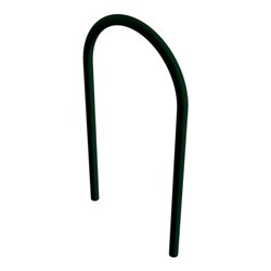 Schake Rundbügel Ø 48 x 2,5 mm Breite: 650 mm, Höhe: 1200 mm ohne Querholm, beschichtet, RAL 6005, zum Einbetonieren