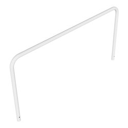 Schake Abweisebügel aus Stahlrohr Ø 48 x 2,5 mm Breite: 2000 mm, Höhe: 1000 mm ohne Querholm, zum Einbetonieren