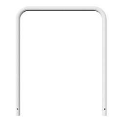 Schake Abweisebügel aus Stahlrohr Ø 48 x 2,5 mm Breite: 1000 mm, Höhe: 1200 mm ohne Querholm, zum Einbetonieren