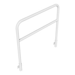 Schake Abweisebügel aus Stahlrohr Ø48mm Breite: 1200mm, Höhe: 1200 mm + Querholm, für Wandmontage, inkl. 2 Bodenhülsen 443.15W