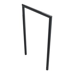 Schake Abweisebügel auf Gehrung, Ø48mm Breite: 700mm, Höhe: 1200 mm ohne Querholm, beschichtet