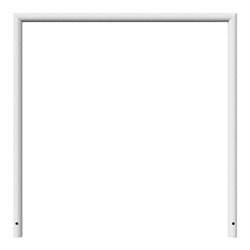 Schake Abweisebügel auf Gehrung, Ø48mm Breite: 1200mm, Höhe: 1200 mm ohne Querholm, feuerverzinkt