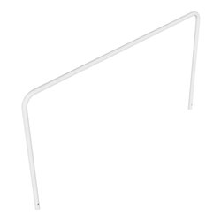 Schake Abweisebügel aus Stahlrohr Ø 48 x 2,5 mm Breite: 2500 mm, Höhe: 1400 mm ohne Querholm, zum Einbetonieren