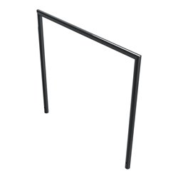 Schake Abweisebügel auf Gehrung, Ø48mm Breite: 1200mm, Höhe: 1200 mm ohne Querholm, beschichtet