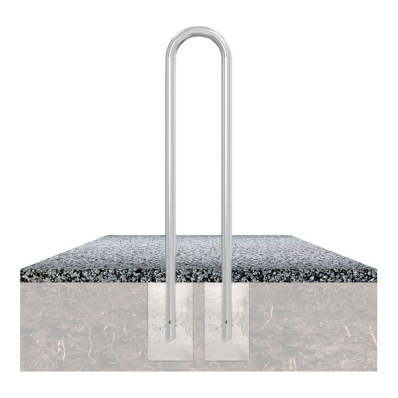 Schake Universalbügel aus Stahlrohr Ø 48 x 2,5 mm Breite: 300 mm, Höhe: 1400 mm, zum Einbetonieren