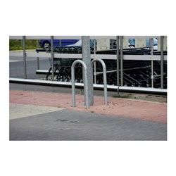 Schake Universalbügel aus Stahlrohr Ø 48 x 2,5 mm Breite: 300 mm, Höhe: 1400 mm, zum Einbetonieren