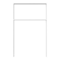 Schake Flachstahlbügel 50x12mm, Breite: 750mm Gesamthöhe:1200 mm + Querholm feuerverzinkt