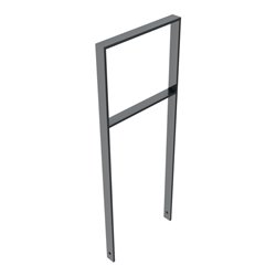 Schake Flachstahlbügel 50x12mm, Breite: 450mm Gesamthöhe:1200 mm + Querholm, beschichtet