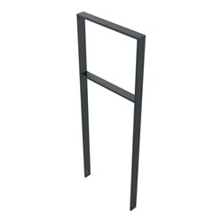 Schake Flachstahlbügel 50x12mm, Breite: 450mm Gesamthöhe:1200 mm + Querholm, beschichtet