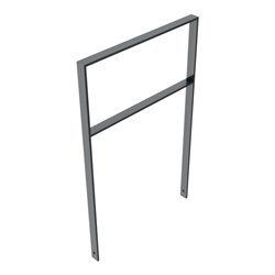 Schake Flachstahlbügel 50x12mm, Breite: 750mm Gesamthöhe:1200 mm + Querholm, beschichtet