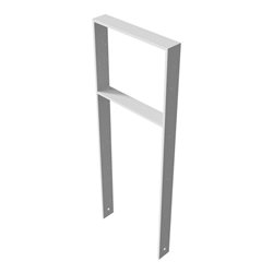 Schake Flachstahlbügel 80x12mm, Breite: 450mm Gesamthöhe:1200 mm + Querholm feuerverzinkt