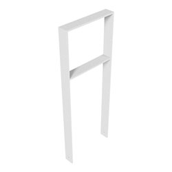 Schake Flachstahlbügel 80x12mm, Breite: 450mm Gesamthöhe:1200 mm + Querholm feuerverzinkt