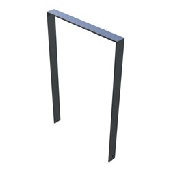 Schake Flachstahlbügel 80x12mm, Breite: 750mm Gesamthöhe:1200 mm ohne Querholm, beschichtet