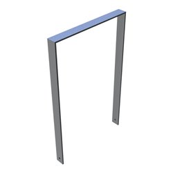 Schake Flachstahlbügel 80x12mm, Breite: 750mm Gesamthöhe:1200 mm ohne Querholm, beschichtet