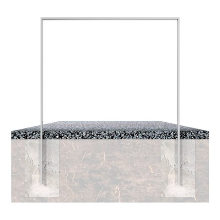 Schake Flachstahlbügel 50x12mm, Breite: 1000mm Gesamthöhe:1200 mm ohne Querholm feuerverzinkt