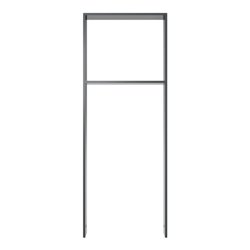 Schake Flachstahlbügel 80x12mm, Breite: 450mm Gesamthöhe:1200 mm + Querholm, beschichtet