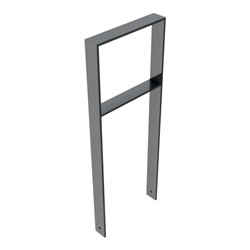 Schake Flachstahlbügel 80x12mm, Breite: 450mm Gesamthöhe:1200 mm + Querholm, beschichtet