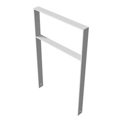 Schake Flachstahlbügel 80x12mm, Breite: 750mm Gesamthöhe:1200 mm + Querholm feuerverzinkt