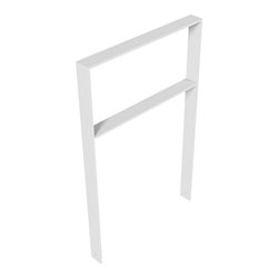 Schake Flachstahlbügel 80x12mm, Breite: 750mm Gesamthöhe:1200 mm + Querholm feuerverzinkt