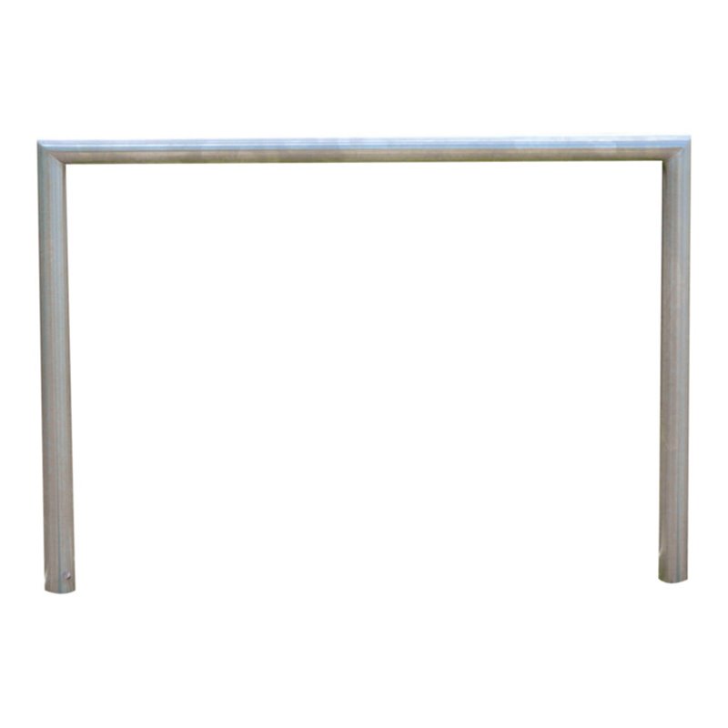 Schake Edelstahlbügel Ø48 mm, auf Gehrung geschweißt Breite: 500 mm, Höhe: 1200 mm ohne Querholm, geschliffen