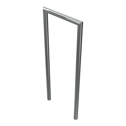 Schake Edelstahlbügel Ø48 mm, auf Gehrung geschweißt Breite: 500 mm, Höhe: 1200 mm ohne Querholm, geschliffen