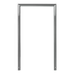 Schake Edelstahlbügel Ø48 mm, auf Gehrung geschweißt Breite: 700 mm, Höhe: 1200 mm ohne Querholm, geschliffen