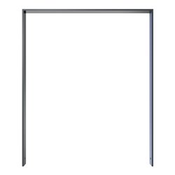 Schake Flachstahlbügel 80x12mm, Breite: 1000mm Gesamthöhe:1200 mm ohne Querholm, beschichtet