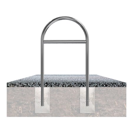 Schake Edelstahl, Rundbügel Ø48 mm + Querholm Länge: 650mm, Höhe: 1200mm