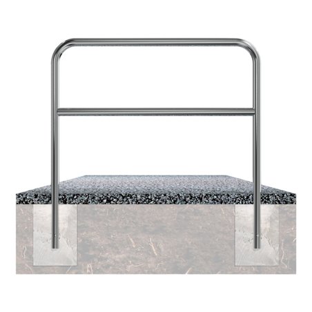 Schake Edelstahlbügel Ø48 mm + Querholm Länge: 800 mm, Höhe: 1200 mm