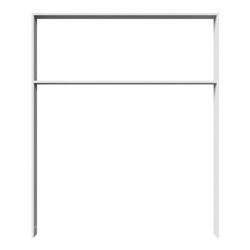 Schake Flachstahlbügel 80x12mm, Breite: 1000mm Gesamthöhe: 1200 mm + Querholm feuerverzinkt