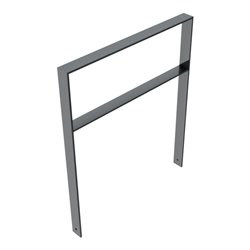 Schake Flachstahlbügel 80x12mm, Breite: 1000mm Gesamthöhe: 1200 mm + Querholm, beschichtet