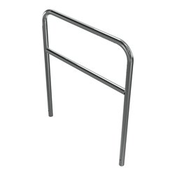 Schake Edelstahlbügel Ø48 mm + Querholm Länge: 1000 mm, Höhe: 1200 mm