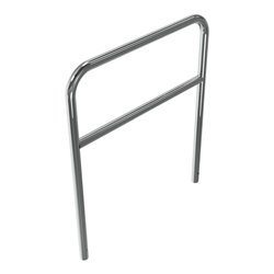 Schake Edelstahlbügel Ø48 mm + Querholm Länge: 1000 mm, Höhe: 1200 mm