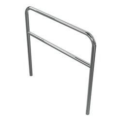 Schake Edelstahlbügel Ø48 mm + Querholm Länge: 1200 mm, Höhe: 1200 mm