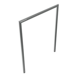 Schake Edelstahlbügel Ø48 mm, auf Gehrung geschweißt Breite: 1000 mm, Höhe: 1200 mm ohne Querholm, geschliffen