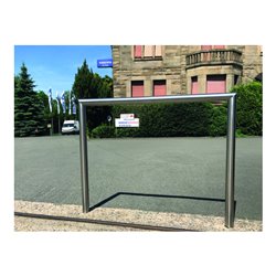 Schake Edelstahlbügel Ø48 mm, auf Gehrung geschweißt Breite: 1000 mm, Höhe: 1200 mm ohne Querholm, geschliffen