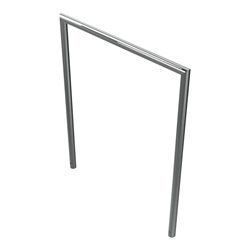 Schake Edelstahlbügel Ø48 mm, auf Gehrung geschweißt Breite: 1000 mm, Höhe: 1200 mm ohne Querholm, geschliffen