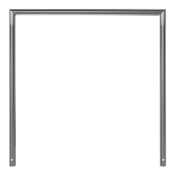 Schake Edelstahlbügel Ø48 mm, auf Gehrung geschweißt Breite: 1200 mm, Höhe: 1200 mm ohne Querholm, geschliffen