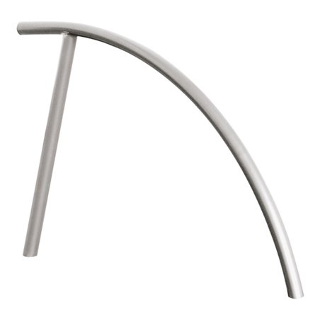 Schake Anlehnbügel aus Edelstahl V2A Ø48mm, Gesamtbreite: ca 1400mm Höhe Überflur: ca. 850mm geschliffen