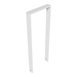 Schake Anlehnbügel aus Vierkantrohr 80x20mm, Breite: 450mm Gesamthöhe:1200 mm ohne Querholm feuerverzinkt