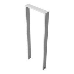 Schake Anlehnbügel aus Vierkantrohr 80x20mm, Breite: 450mm Gesamthöhe:1200 mm ohne Querholm feuerverzinkt