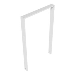 Schake Anlehnbügel aus Vierkantrohr 80x20mm, Breite: 750mm Gesamthöhe:1200 mm ohne Querholm feuerverzinkt