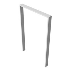 Schake Anlehnbügel aus Vierkantrohr 80x20mm, Breite: 750mm Gesamthöhe:1200 mm ohne Querholm feuerverzinkt