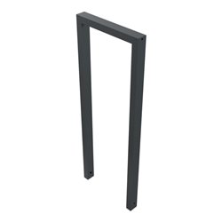 Schake Anlehnbügel aus Vierkantrohr 60x40mm, Breite: 450mm, Höhe:1200 mm, ohne Querholm, beschichtet
