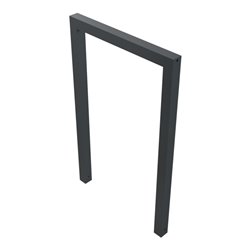 Schake Anlehnbügel aus Vierkantrohr 60x60mm, Breite: 750mm, Höhe: 1200 mm, ohne Querholm, beschichtet